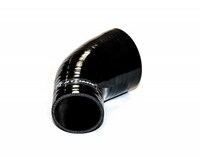 ATOMIC e45-102 BLACK Патрубок силиконовый, 45гр. 102 мм