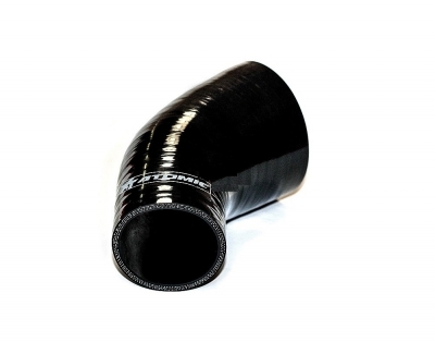 ATOMIC er45-70-51 BLACK Патрубок силиконовый, 45гр. С переходом 70-51 мм - Тюнинг ВАЗ Лада VIN: er45-70-51 BLACK. 