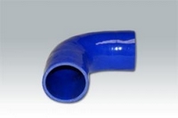 ATOMIC er90-57-51 BLUE Патрубок силиконовый, 90гр. С переходом 57-51 мм