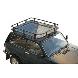 Багажник экспедиционный Трофи с алюминиевым листом / с сеткой ВАЗ 21214