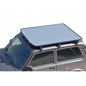 Багажник - платформа экспедиционный Трофи с алюминиевым листом / с сеткой ВАЗ 21214, Lada Urban 4x4