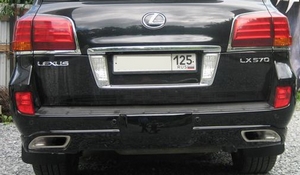 Бампер задний Elford (type 1) для Lexus LX 570 (J200, 2007-2013)