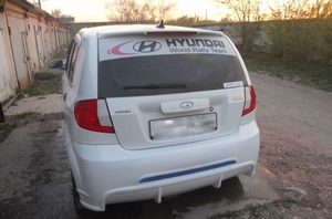 Бампер задний Exclusive Hyundai Getz 2 (рестайлинг)