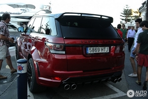 Бампер задний с диффузором Lumma CLR RS Land Rover Range Rover Sport (2014-н.в.)