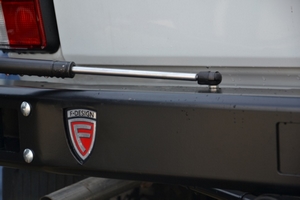 Бампер задний силовой с кронштейном запасного колеса для Lada 4x4