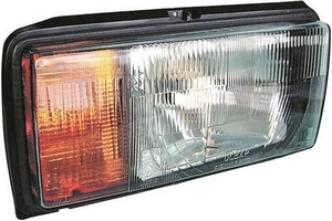 Блок-фара для ВАЗ 2105, с оранжевым указателем поворота, правая, без ламп