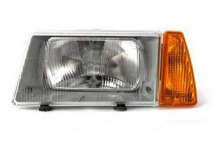 Блок фара головного света для ВАЗ 2108, 2109, 21099, левая, серый корпус, желтый указатель поворота (Формула Света) - Тюнинг ВАЗ Лада VIN: no.35038. 