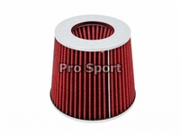 Фильтр воздушный Pro.Sport MEGA FLOW, красный/хром (150x130, D=70)