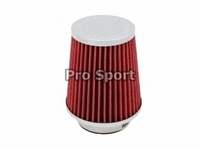 Фильтр воздушный Pro.Sport Компакт (закрытый)115x145, красный/хром (D=70) RS-20402 Chrome