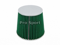 Фильтр воздушный Pro.Sport FLOW, зеленый/хром,закрытый (155x130, D=70)