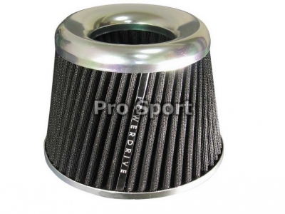 Фильтр воздушный Pro.Sport (Power Drive) алюминиевый, универс.(120x150x100, D=68,82 mm) - Тюнинг ВАЗ Лада VIN: RS-07918. 