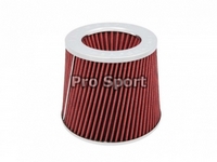 Фильтр воздушный Pro.Sport TORNADO, широкий, красный/хром (150x130, D=70)