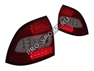 Фонари задние Lada Priora, светодиодные, прозрачные, красные - Тюнинг ВАЗ Лада VIN: RS-09940. 