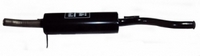 Глушитель прямоточный спортивный «STINGER» (51 мм) без насадки ВАЗ 1118 Лада-Калина седан