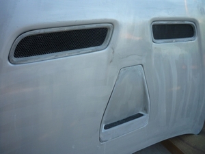 Капот стеклопластиковый EVO style для Mitsubishi Lancer X