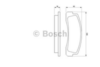 Колодки тормозные CHEVROLET NIVA/ ВАЗ 2121 передние «Bosch» (комплект 4 штуки)