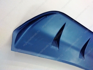Накладка - диффузор на задний бампер Daewoo Nexia (2008-н.в.)