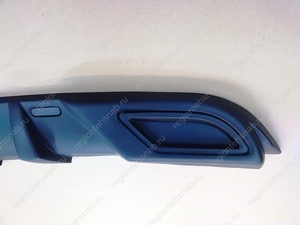 Накладка - диффузор на задний бампер Hyundai Elantra (2013-2015 г.в.) рестайлинг