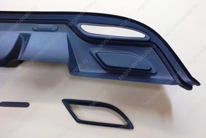Накладка - диффузор на задний бампер Hyundai Elantra, Avante (2010-2013 г.в.) дорестайлинг