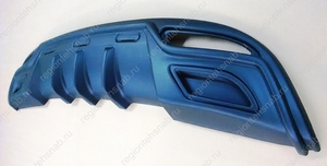 Накладка - диффузор на задний бампер Hyundai Elantra, Avante (2010-2013 г.в.) дорестайлинг
