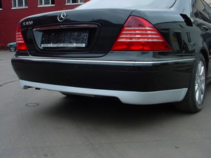 Накладка (юбка) на задний бампер Carlsson Mercedes-Benz S-Class (W220)