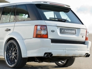 Накладка (юбка) заднего бампера Hamann Conqueror I для Land Rover Range Rover Sport