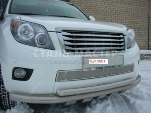 Накладка на решетку в бампер Toyota Land Cruiser Prado 150 (2010 - 2013)