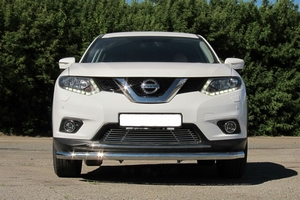 Накладка на решётку бампера 10 мм (НПС) Nissan X-Trail 2015-