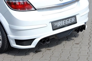 Накладка на задний бампер Rieger Opel Astra H
