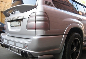 Накладка на задний бампер Sport Toyota Land Cruiser 100