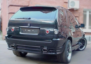 Накладка на задний бампер Tarantul BMW X5 (E53) - Тюнинг ВАЗ Лада VIN: no.16593. 