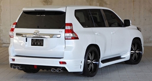 Накладка на задний бампер Zeus Toyota Land Cruiser Prado 150 (2013-2016 г.в.) - Тюнинг ВАЗ Лада VIN: no.24083. 