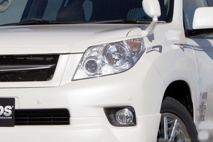 Накладки на фары (реснички) Jaos для Toyota Land Cruiser Prado (150-series, 2009-2013)