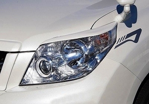 Накладки на фары (реснички) Jaos Toyota Land Cruiser 150 Prado Дорестайлинг