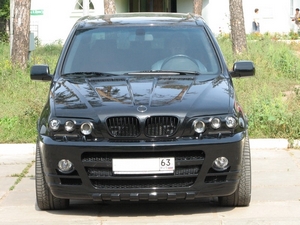 Накладки на переднюю оптику Tarantul BMW X5 (E53)