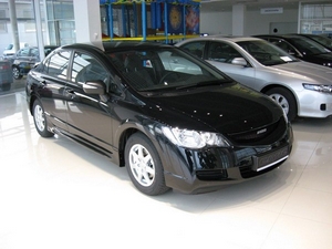 Накладки на пороги Mugen Style Honda Civic 4D (2006-2012 г.в.)