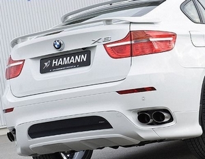 Накладки на задний бампер + диффузор Hamann BMW X6 (E71)