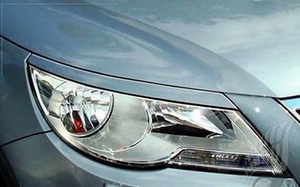 Накладки (реснички) на фары Vortex стиль Caractere Volkswagen Tiguan (2007-2011)