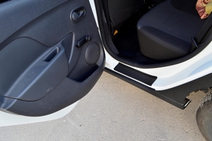 Накладки в проемы задних дверей KART RS NEW для Renault Sandero - Тюнинг ВАЗ Лада VIN: no.22540. 