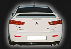 Накладки задних фонарей (реснички) для Mitsubishi Lancer X