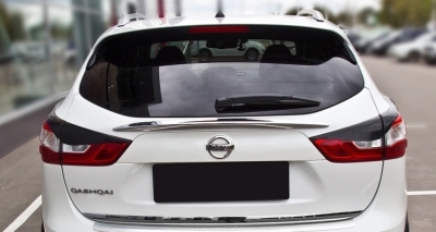 Nissan Qashqai 2014 —н в Накладки на задние фонари (реснички) глянец (под покраску) - Тюнинг ВАЗ Лада VIN: RE-21944. 
