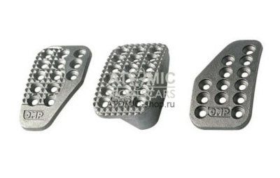 OMP OA/1000 Комплект алюминиевых накладок на педали (3 шт), размеры: 60х100 мм - Тюнинг ВАЗ Лада VIN: OA/1000. 