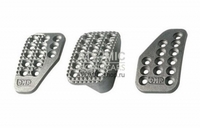 OMP OA/1000 Комплект алюминиевых накладок на педали (3 шт), размеры: 60х100 мм