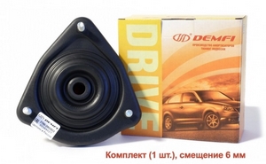 Опора передней стойки верхняя Demfi (+ 6 мм, без ЭлУР) для ВАЗ 2190 - Тюнинг ВАЗ Лада VIN: no.49002. 