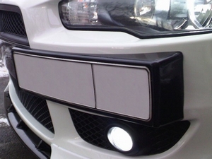 Подиум под передний номер EVO Mitsubishi Lancer X