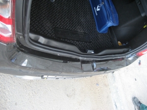 Порожек KART RS (накладка на порог багажника) Renault Sandero (Renault Sandero Stepway)