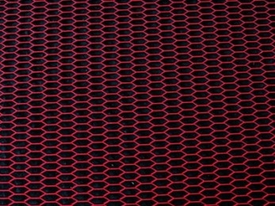 Сетка алюмин. HONEY (120x40см), красная - Тюнинг ВАЗ Лада VIN: RS-03291. 
