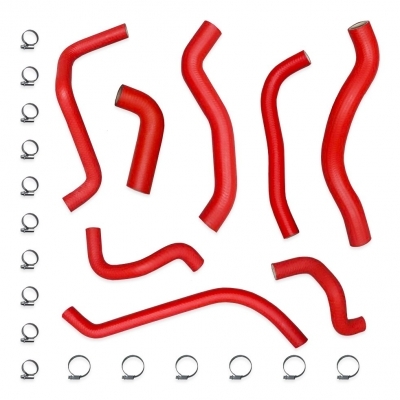 Шланги системы охлаждения силиконовые красные с хомутами ВАЗ 2108-2115 - Тюнинг ВАЗ Лада. 