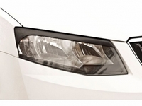 Skoda Octavia (седан) 2008—2013 Накладки на передние фары (реснички) 2шт. глянец (под покраску)
