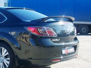 Спойлер на крышку багажника Mazda 6 (2008-2012 г.в.) Sedan var№2 высокий